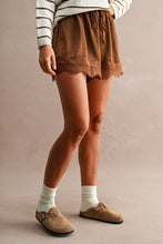 COCO SATIN LACE SHORTS