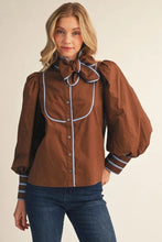 The Callahan Piped Blouse