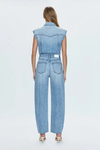 Ace Sleeveless Barrel Leg Jumpsuit