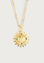 Anabel Aram Milos Soleil Charm – symbolic gold sun charm pendant necklace