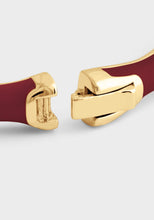 Anabel Aram Bamboo Hinged Bangle – refined gold bracelet with hidden clasp