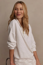Hawley Half Zip Sweat, Ivory Marl