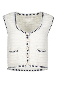 Luxe Crochet Sweater Vest