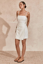 white mini dress mon renn