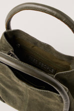 Free People Barlow Dark Olive bag, interior pocket detail