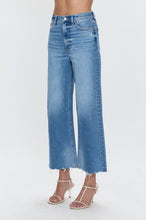 Ultra wide-leg Lana Jeans with raw hem and stitched cuffs