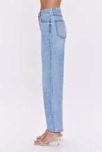 High-rise barrel jeans in vintage Gaze wash