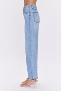 High-rise barrel jeans in vintage Gaze wash