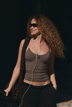 Skinny Strap Logo Tank
