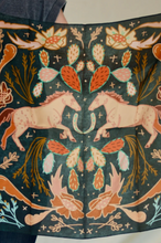 Wild Horse Prairies In Denim Cowgirl Wild Rag Scarf