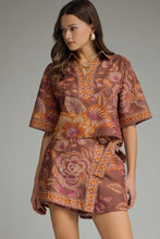 Havana Top, Terra Cotta Botanical Print