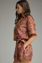 Havana Top, Terra Cotta Botanical Print