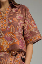 Havana Top, Terra Cotta Botanical Print