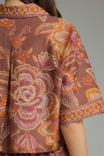 Havana Top, Terra Cotta Botanical Print