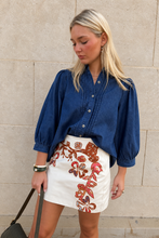 THML embroidered mini skirt
