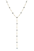 Bezel Gemstone Lariat