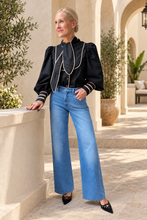 The Callahan Piped Blouse