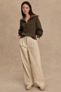Model wearing the Varley Rib Knit