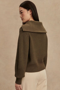 Maura Half-Zip Rib Knit