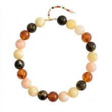 Lyonlee - Multicolor Oversized Beaded Statement Necklace: 4