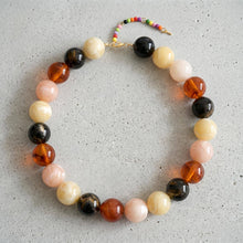 Lyonlee - Multicolor Oversized Beaded Statement Necklace: 6