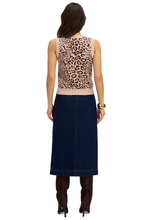 ALLISON Ambrose Midi Skirt in Indigo, styled product view 12