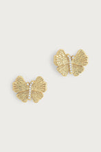 Anabel Aram Butterfly Stud Gold Earrings, front product view