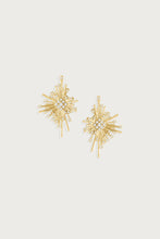 Anabel Aram Celeste Statement Earrings, Gold, front product view