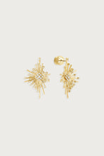 Anabel Aram Celeste Statement Earrings, Gold, detail view 3