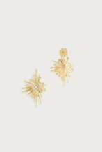 Anabel Aram Celeste Statement Earrings, Gold, detail view 4
