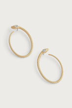 Anabel Aram Serpent Hoop Earrings, detail view 4