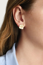 Anabel Aram Wildflowers Enameled Stud Earrings, detail view 2