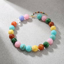 Lyonlee - Multicolor Oversized Beaded Statement Necklace: 6