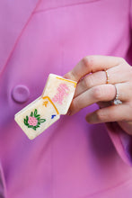 Hand-Painted Mini Flower Mahjong Claw Hair Clip