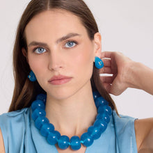 Michael Nash Jewelry - Rosamund Cerulean Blue Resin Pierced Earrings