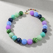 Lyonlee - Multicolor Oversized Beaded Statement Necklace: 6