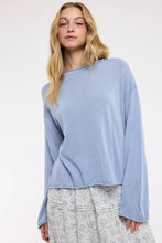 Wishlist Apparel - LIGHTWEIGHT ROLLED HEM SWEATER / WL25-12104: MELON / L