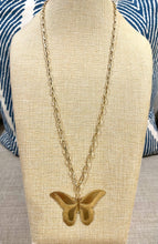 Brass Butterfly Necklace