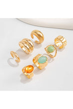 Lyonlee - Chunky Ring Set with Gemstones: 1