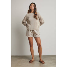 Wishlist Apparel - LIGHTWEIGHT ROLLED HEM SWEATER / WL25-12104: MELON / L