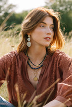 earrings by Noonday Collection Stacked sphere drop snail agate