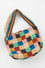 Wooden Beaded Patchwork Bag