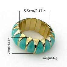 Lyonlee - Pearl Accent Resin Cuff Bracelet: 2