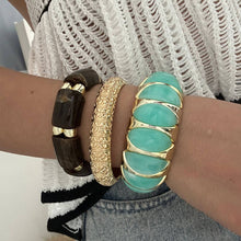 Lyonlee - Resin Statement Cuff Bracelet: 9