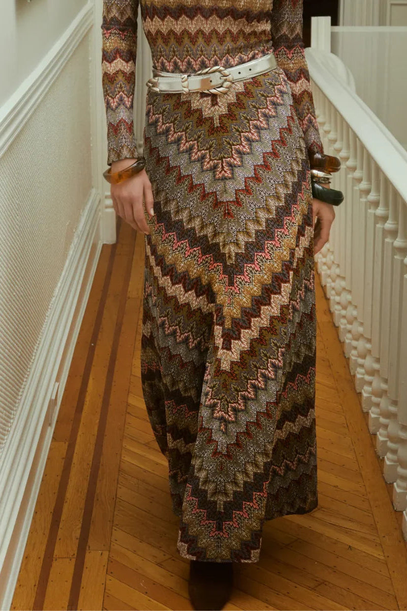 Model wearing the Olive Skirt