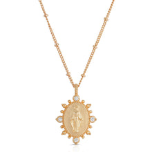 Lady Lourdes Pendant in Gold