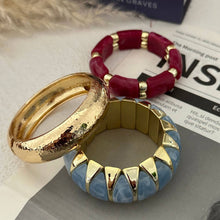 Lyonlee - Resin Statement Cuff Bracelet: 2
