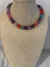 Multi Quartz Ball Bead Necklace 