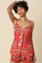 Zoie Floral Button-Front Top