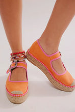 orange crush surfside mary jane espadrille free people sandal